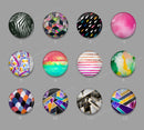 Handmade Round Photo Glass cabachon 676
