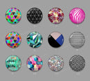 Handmade Round Photo Glass cabachon 680