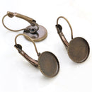 20pcs 10mm tooth Brass Earrings Blanks, Earrings Settings Base,Earrings trays