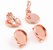 20pcs Brass Clip on Earring Bronze/ Silver/ Gold/ Rose Gold Plated 10mm-18mm Round Bezel Cup