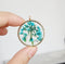 1pcs blue pressed flower jewelry, pressed flower pendant necklace, Real dried flower jewelry wholesale