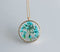 1pcs blue pressed flower jewelry, pressed flower pendant necklace, Real dried flower jewelry wholesale
