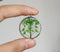 1pcs Green floral pressed flower jewelry, pressed flower pendant necklace, Real dried flower jewelry wholesale