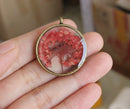 1pcs pieces pressed flower jewelry, pressed flower pendant necklace, Real dried flower jewelry wholesale