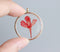 1pcs Handmade pressed flower pendant necklace, Real dried flower jewelry