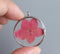 1pcs Handmade Pink pressed flower jewelry, pressed flower pendant necklace, Real dried flower jewelry