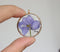 1pcs Handmade Purple Pressed flower jewelry, pressed flower pendant necklace,Real dried flower jewelry