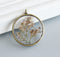 1pcs Handmade Pressed flower jewelry, pressed flower pendant necklace, Real dried flower jewelry wholesale