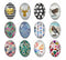 Handmade oval Photo Glass Cabochons geometric 57
