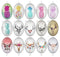 Handmade oval Photo Glass Cabochons Deer head 707