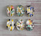 Handmade oval Photo Glass Cabochons geometric A302