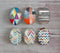 Handmade oval Photo Glass Cabochons geometric A313