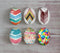 Handmade oval Photo Glass Cabochons geometric A317