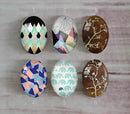 Handmade oval Photo Glass Cabochons geometric A319