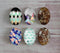 Handmade oval Photo Glass Cabochons geometric A319