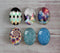 Handmade oval Photo Glass Cabochons geometric A320