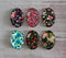 Handmade oval Photo Glass Cabochons plant flower A330