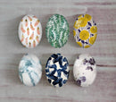 Handmade oval Photo Glass Cabochons plant flower A337