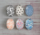 Handmade oval Photo Glass Cabochons plant flower A339