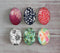 Handmade oval Photo Glass Cabochons flower A340