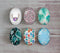Handmade oval Photo Glass Cabochons flower A341