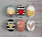 Handmade oval Photo Glass Cabochons geometric A343