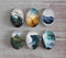 Handmade oval Photo Glass Cabochons spray A373