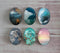 Handmade oval Photo Glass Cabochons spray A374