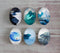 Handmade oval Photo Glass Cabochons spray A378