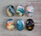 Handmade oval Photo Glass Cabochons spray A380