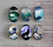 Handmade oval Photo Glass Cabochons spray A382