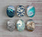 Handmade oval Photo Glass Cabochons spray A383