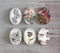 Handmade oval Photo Glass Cabochons plant flower A385
