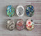 Handmade oval Photo Glass Cabochons plant flower A389