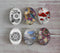 Handmade oval Photo Glass Cabochons plant flower A395