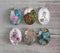 Handmade oval Photo Glass Cabochons plant flower A403