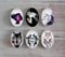 Handmade oval Photo Glass Cabochons animal A407