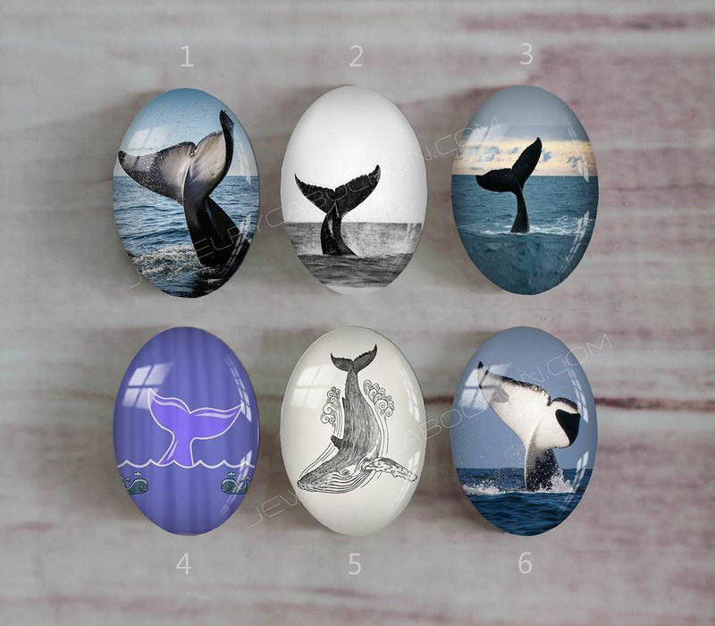 Handmade oval Photo Glass Cabochons animal A411