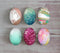 Handmade oval Photo Glass Cabochons geometric Glitter A415