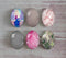 Handmade oval Photo Glass Cabochons Glitter A419