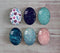 Handmade oval Photo Glass Cabochons Glitter A426