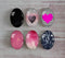 Handmade oval Photo Glass Cabochons Glitter A434
