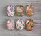 Handmade oval Photo Glass Cabochons flower A441