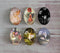 Handmade oval Photo Glass Cabochons Flower elf A448