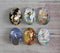 Handmade oval Photo Glass Cabochons Flower elf A449