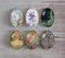 Handmade oval Photo Glass Cabochons Flower elf A454
