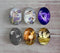 Handmade oval Photo Glass Cabochons Flower elf A456