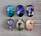 Handmade oval Photo Glass Cabochons Flower elf A458