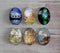Handmade oval Photo Glass Cabochons Flower elf A459