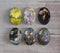 Handmade oval Photo Glass Cabochons Flower elf A462